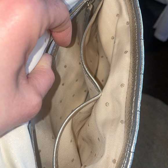 Quilted Metallic Champagne Kate Spade Purse - Picture 11 of 15